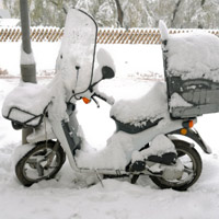 Snowy-Motorcycle