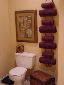 wine rack towel holder